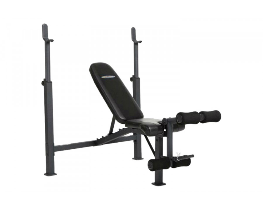 FaFurn - Steel Frame Weight Bench with Adjustable Height Bar Chest Press Incline Decline