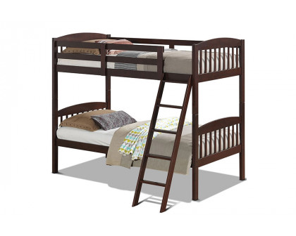 FaFurn - Wooden Bunk Bed with Ladder