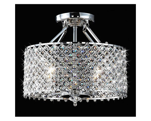 FaFurn - 4 Light Ceiling Chandelier in Chrome/Crystal