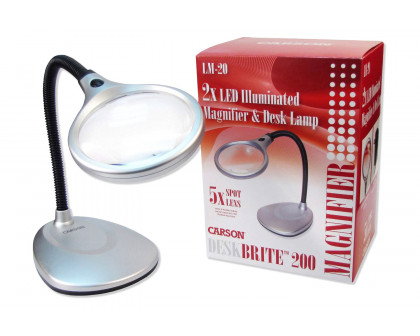 FaFurn - Led Illuminated 2X Magnifying Glass/Desk Lamp