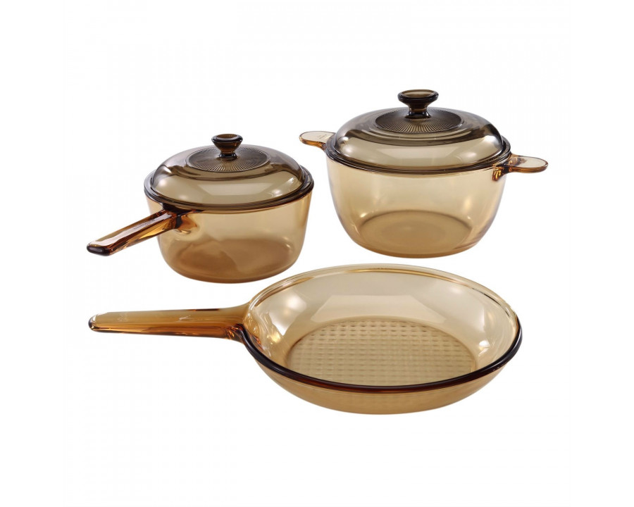 FaFurn - 5-Piece Cookware Set in Glass