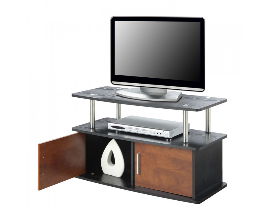 FaFurn - Modern TV Stand in Brown Cherry, Wood