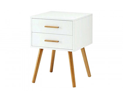 FaFurn - Modern 2-Drawer End Table/Nightstand