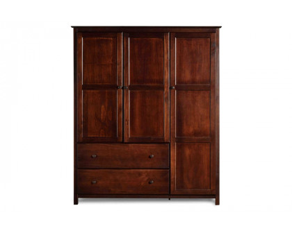 FaFurn Wood Finish Bedroom Wardrobe Armoire Cabinet Closet - Cherry