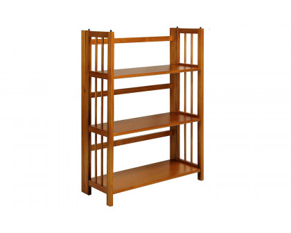 FaFurn - 3-Shelf Folding Bookcase Storage Shelves