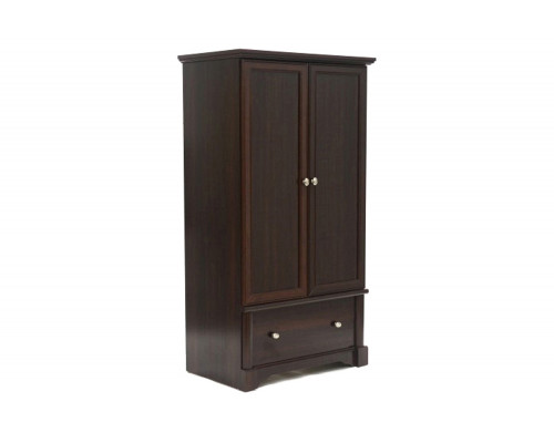 FaFurn - Rustic Cherry Drawer and Garment Rod Wardrobe Armoire