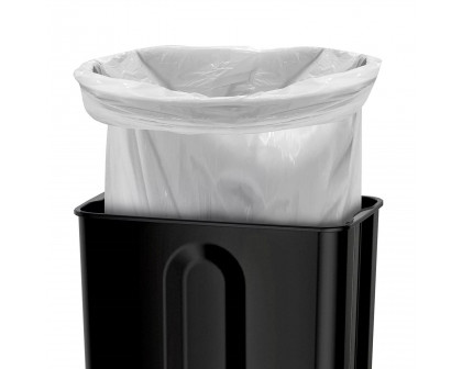 FaFurn 13 Gallon Trash Can with Step Lid - Black