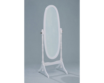 FaFurn - Oval Cheval Floor Mirror Full Length Solid Wood