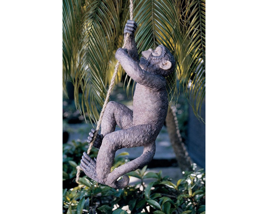 FaFurn - Outdoor Monkey Garden Statue Climbing Hemp Rope