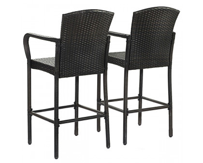 FaFurn - Set of 2 Barstools Set in Brown