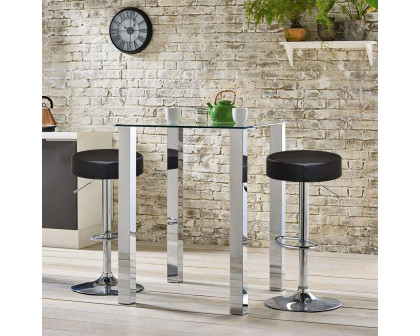 FaFurn - Set of 2 Adjustable Swivel Barstools Set