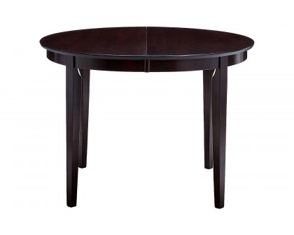 FaFurn - Contemporary Oval Dining Table in Dark Brown Cappuccino Wood Finish