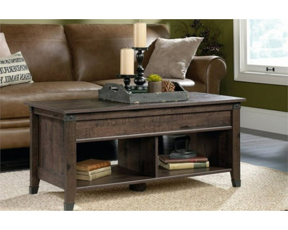 FaFurn Dark Brown Lift-Top Multi Purpose Coffee Table