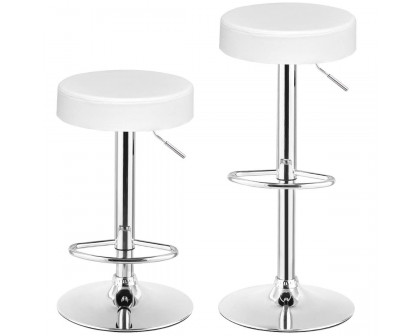 FaFurn - Set of 2 Adjustable Swivel Barstools Set