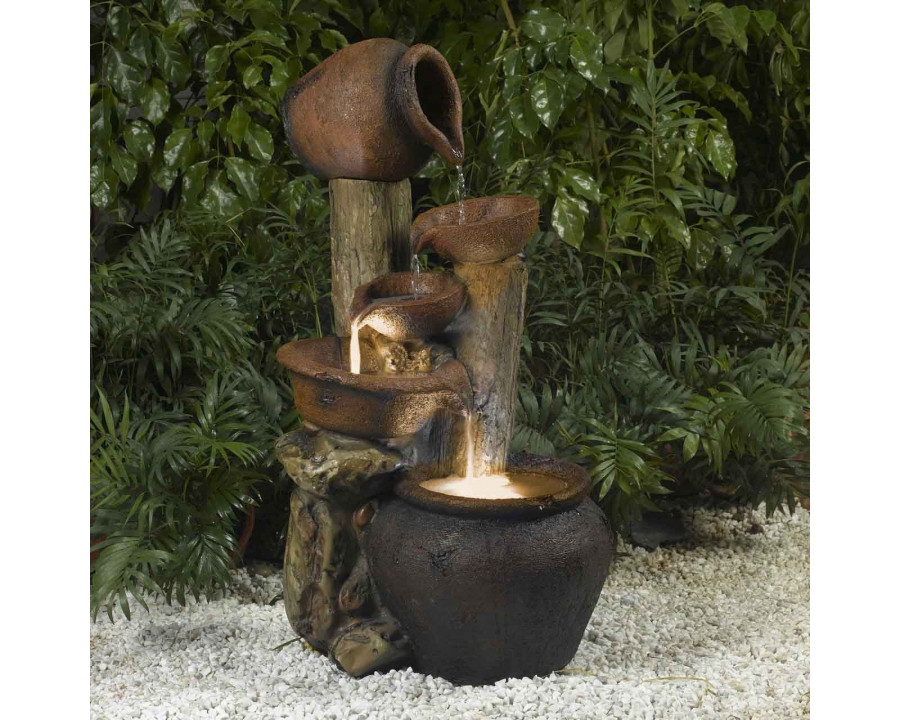 FaFurn - Illuminated Fountain in Fiberglass