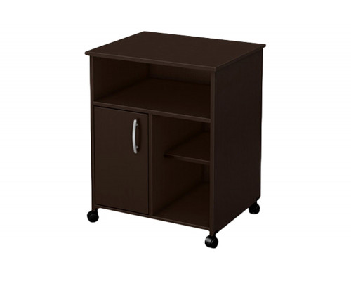 FaFurn - Contemporary Printer Stand Cart with Storage Shelves in Chocolate