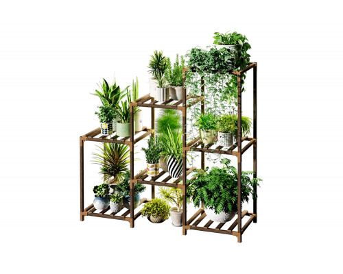 FaFurn - 3-Tier Indoor Outdoor Wooden Plant Stand