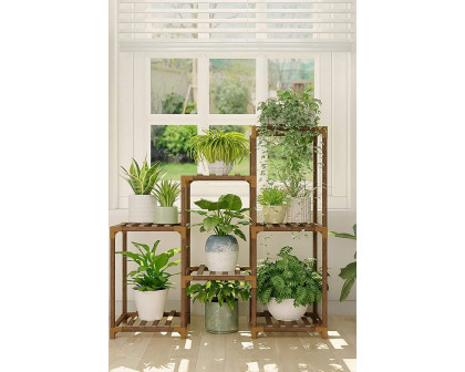 FaFurn - 3-Tier Indoor Outdoor Wooden Plant Stand