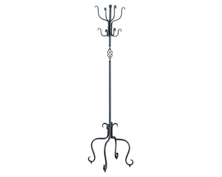 FaFurn - Coat Rack Hall Tree in Black, Metal