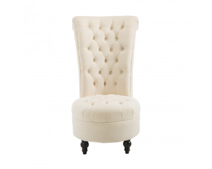 FaFurn Tufted Accent Chair - Cream