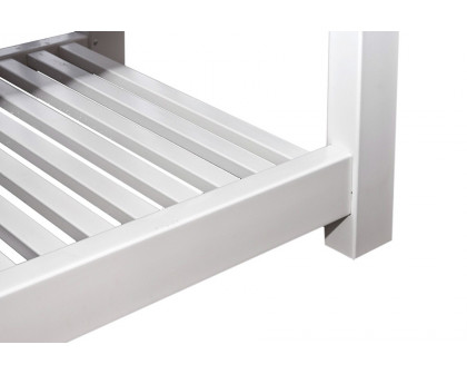 FaFurn Elevated Planter Raised Grow Bed in White Vinyl