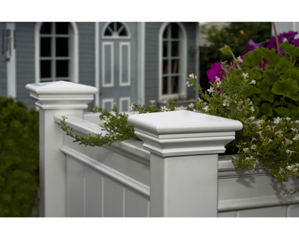 FaFurn Elevated Planter Raised Grow Bed in White Vinyl