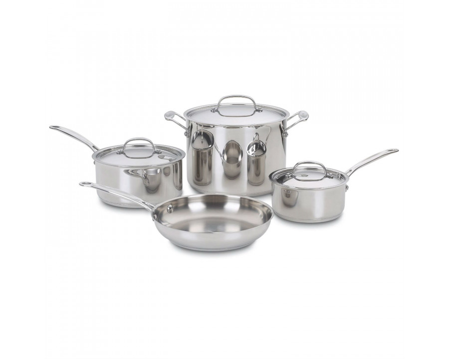 FaFurn - 7-Piece Cookware Set in Stainless Steel