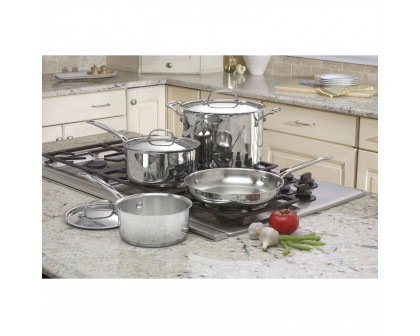 FaFurn - 7-Piece Cookware Set in Stainless Steel