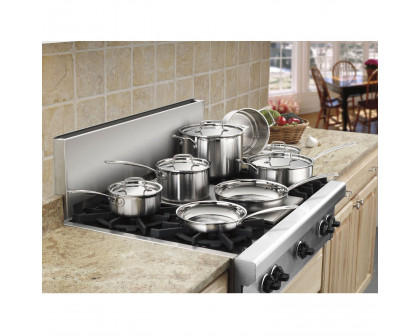 FaFurn - 12-Piece Cookware Set in Stainless Steel