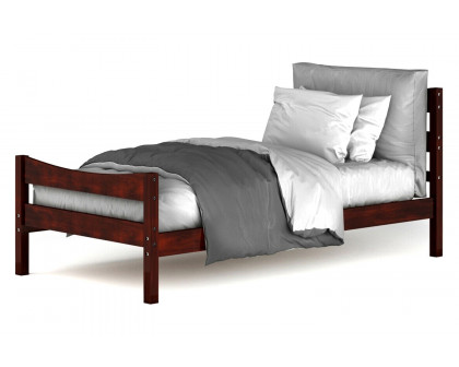 FaFurn - Farmhouse Style Pine Wood Platform Bed Frame