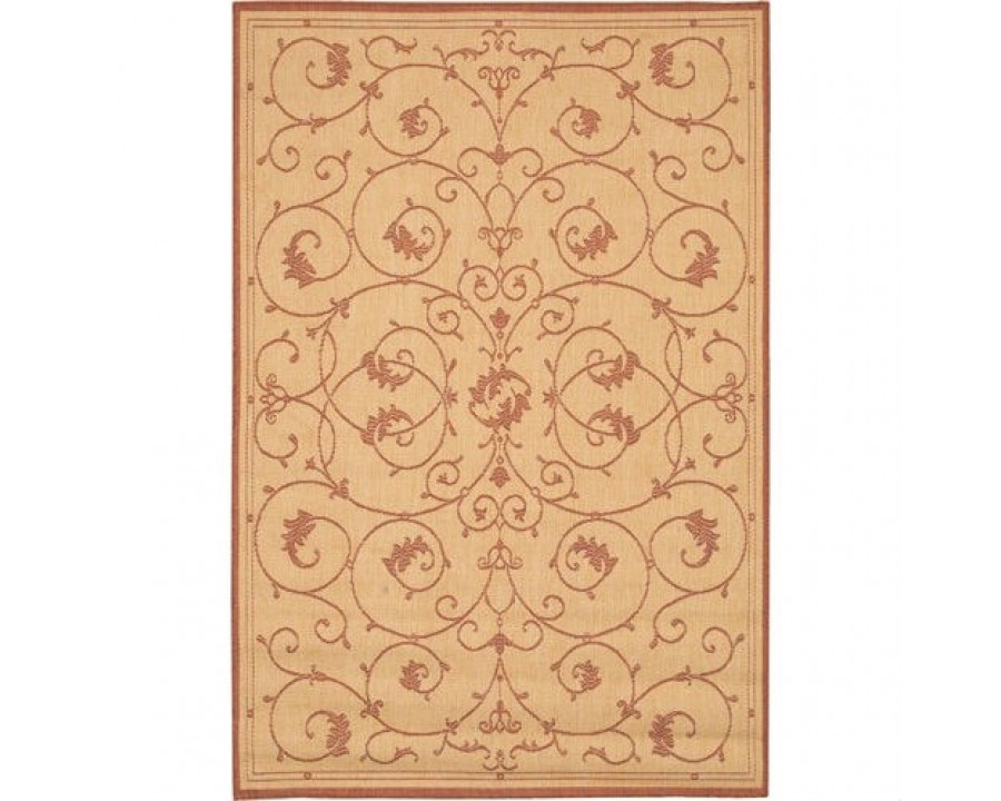 FaFurn - Floral Rug in Natural