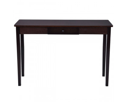 FaFurn - Console Table with Drawer in Dark Walnut, Wood