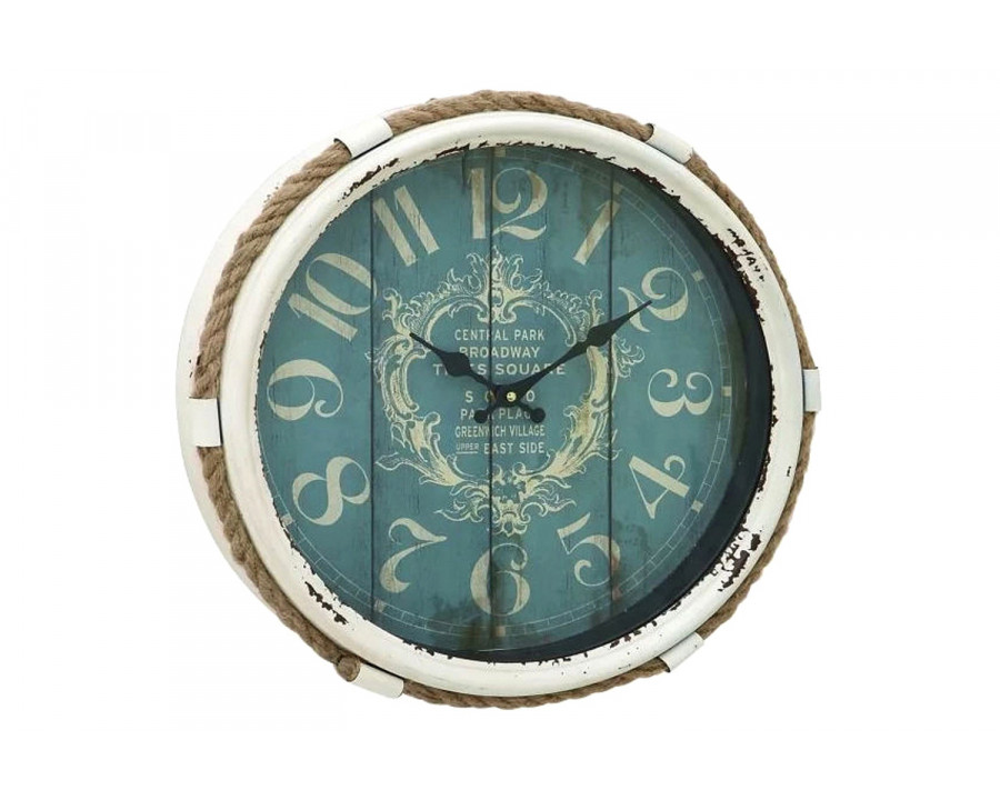 FaFurn - Vintage Style Nautical Wall Clock