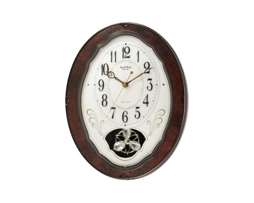 FaFurn - Wood Frame Pendulum Wall Clock Plays Melodies On The Hour