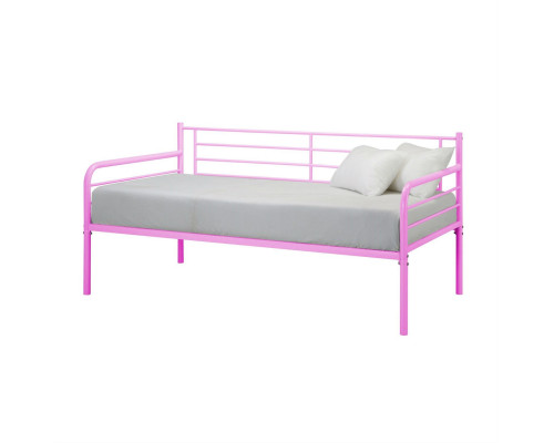 FaFurn Twin Size Daybed - Pink, Metal