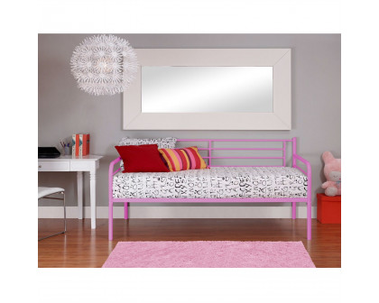 FaFurn Twin Size Daybed - Pink, Metal