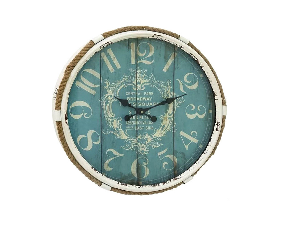 FaFurn Vintage Style Nautical Wall Clock - 25-inch