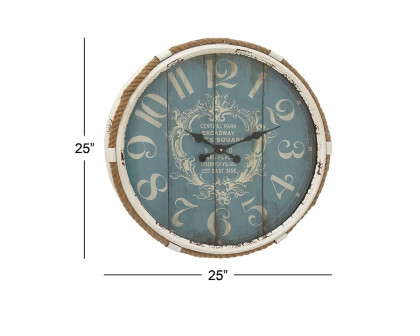 FaFurn Vintage Style Nautical Wall Clock - 25-inch