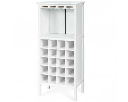 FaFurn™ 20 Bottle Wine Rack - White