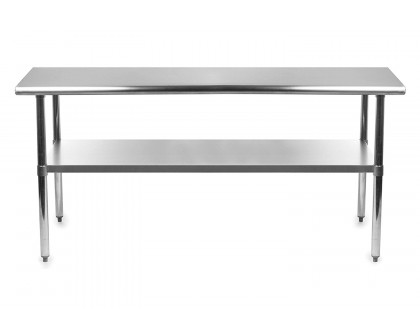 FaFurn - Heavy Duty 72 X 24 Inch Stainless Steel Kitchen Restaurant Prep Work Table