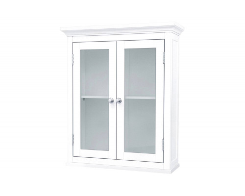 FaFurn - Classic 2-Door Bathroom Wall Cabinet in White Finish