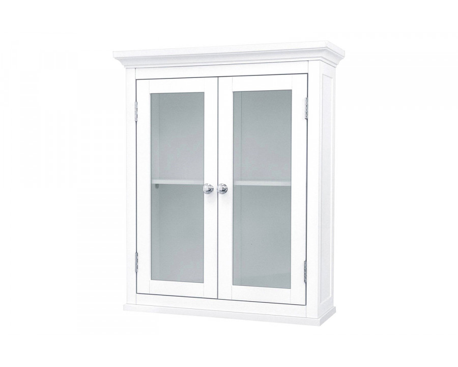 FaFurn - Classic 2-Door Bathroom Wall Cabinet in White Finish