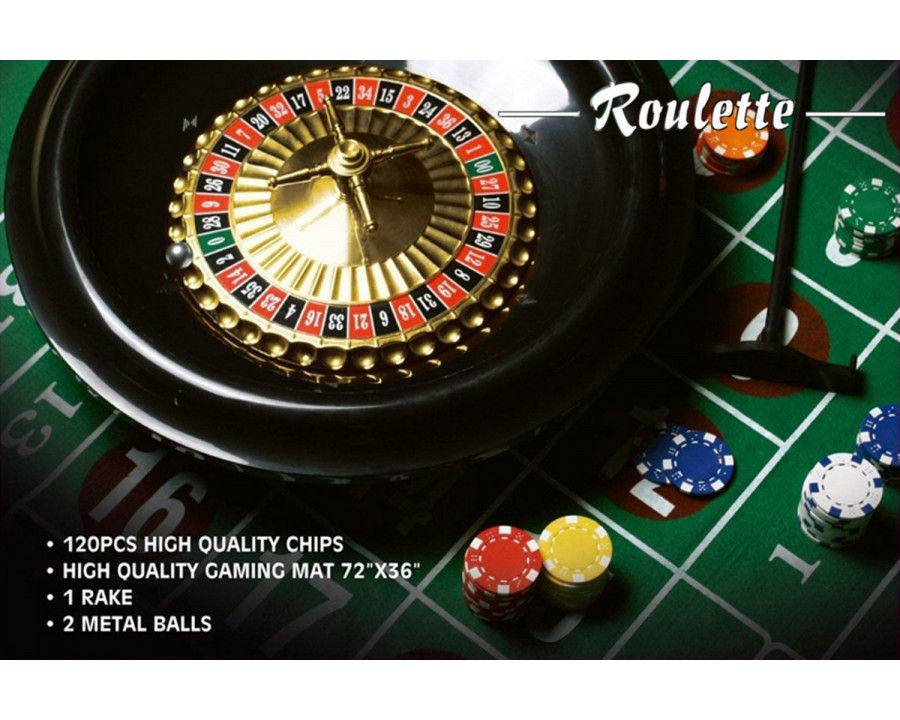 FaFurn - 16-Inch Roulette Wheel Game Set By Da Vinci