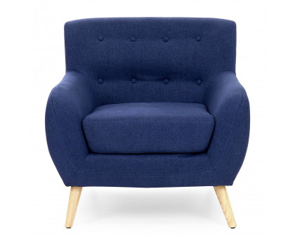 FaFurn - Modern Armchair with Mid-Century Classic Style Wood Legs