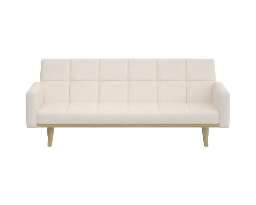 FaFurn - Modern Sofa-Bed in Ivory, Fabric