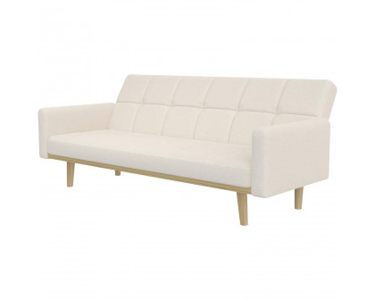 FaFurn - Modern Sofa-Bed in Ivory, Fabric