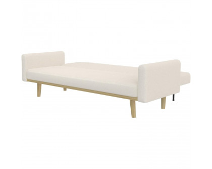 FaFurn - Modern Sofa-Bed in Ivory, Fabric