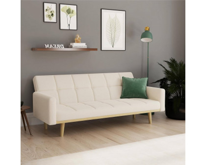 FaFurn - Modern Sofa-Bed in Ivory, Fabric