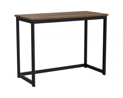 FaFurn - Modern Home Office Laptop Computer Desk Table with Metal Frame Wood Top