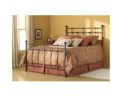 FaFurn - Twin Size Bed Frame in Brown, Metal